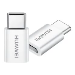 Official Huawei White Micro-USB To USB-C Adapter