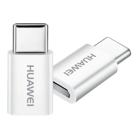 Official Huawei White Micro-USB To USB-C Adapter