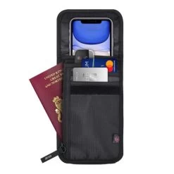 Olixar Ultra Slim RFID Blocking Passport Holder And Wallet - Black