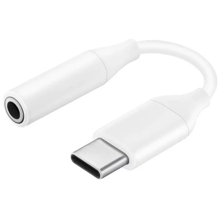Official Samsung USB-C To 3.5mm Audio Aux Headphone Adapter - White