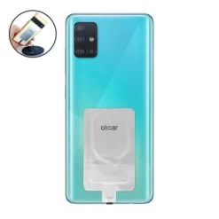 Olixar Samsung A51 Ultra Thin USB-C Wireless Charger Adapter - Silver