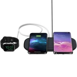 Mophie Qi Dual Wireless Fast Charging Pad With USB Port - Black