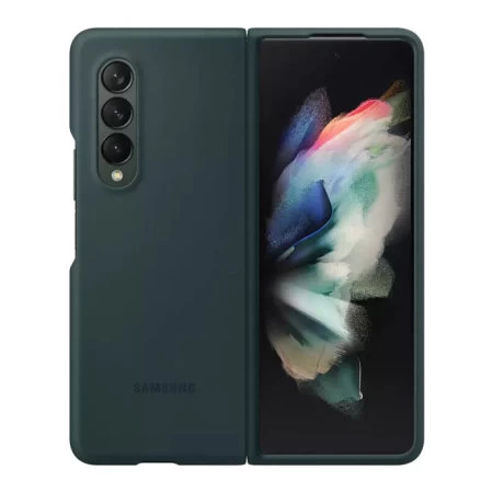 Official Samsung Galaxy Z Fold 3 Soft Silicone Case - Green