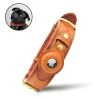 Olixar Genuine Leather Apple AirTags Dog Collar - Small - Brown