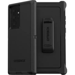 OtterBox Defender Tough Black Case - For Samsung Galaxy S22 Ultra