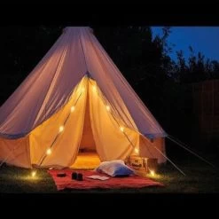 Auraglow Outdoor Solar & USB Powered LED String Light And Power Bank