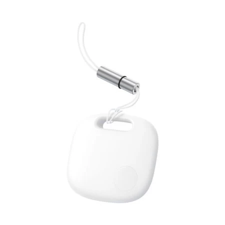 Baseus White T2 Pro Wireless Android & Apple GPS Tracker With Lanyard