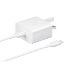 Official Samsung 15W White USB-C Mains Charger With USB-C To USB-C Cable