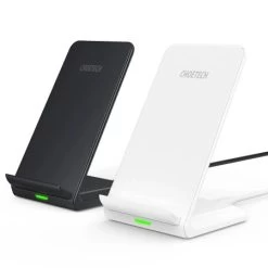 Choetech 10W Qi Wireless Charger Stand 2 Set Black & White