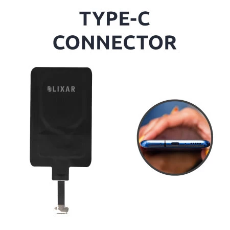 Olixar Ultra-Thin USB-C 10W Wireless Charger Adapter - Black - Image 2