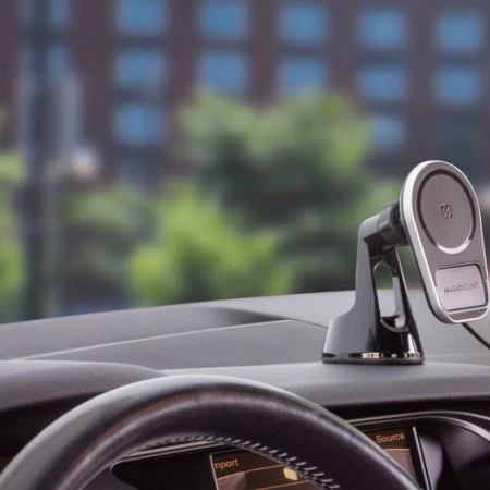 Scosche MagicMount Pro Charge5 Windscreen And Dash MagSafe Compatible Black Car Phone Mount - Image 2