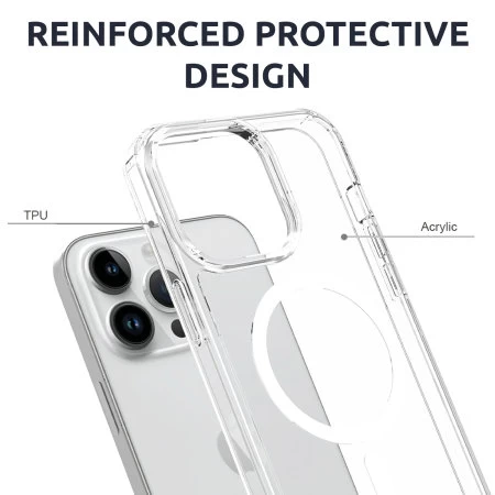 Olixar ExoShield Clear MagSafe Case - For IPhone 15 Pro Max - Image 3