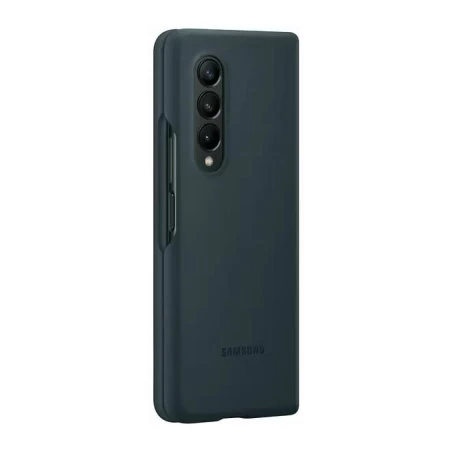 Official Samsung Galaxy Z Fold 3 Soft Silicone Case - Green - Image 3