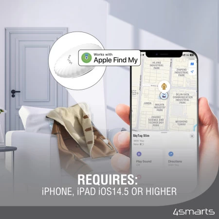 4Smarts SkyTag Slim Bluetooth Location And Tracking Device - 2 Pack - Image 3