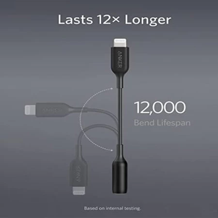 Anker Black 3.5 Mm Jack To Lightning Audio Adapter - Image 4