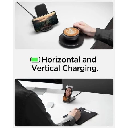 Spigen ArcField Foldable 15W Wireless Charger Stand & Pad - Image 4