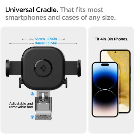 Spigen 12W OneTap Air Vents Wireless Car Charger & Phone Mount - Image 4