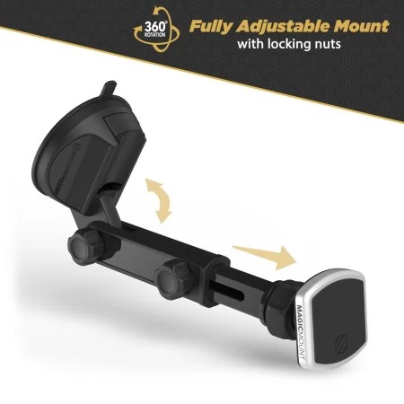 Scosche MagicMount Pro Extendo Window / Dash Magnetic Car Phone Mount -Black - Image 4