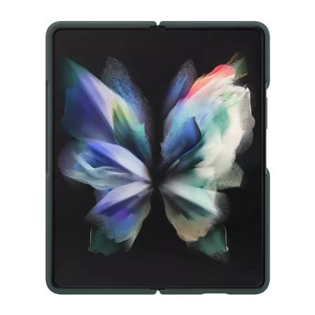 Official Samsung Galaxy Z Fold 3 Soft Silicone Case - Green - Image 5