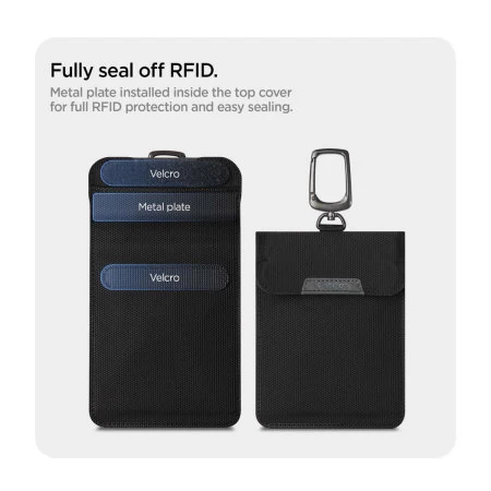 Spigen Black RFID Signal Blocking Pouch - Image 5