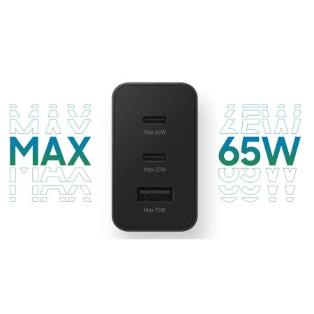 Official Samsung Trio 65W European Travel Charger With 2 USB-C And 1 USB-A Port - Image 5