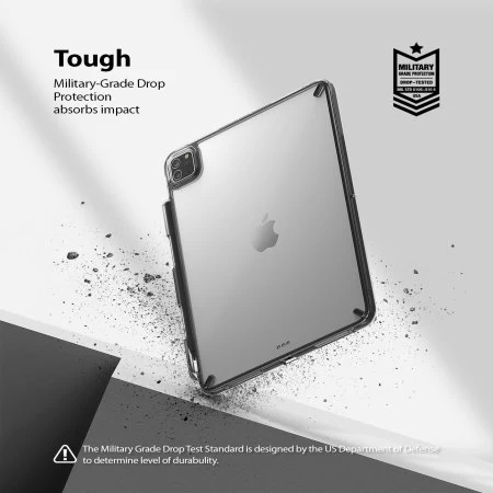 Ringke Fusion X IPad Pro 11" 2020 2nd Gen. Protective Case - Black - Image 6