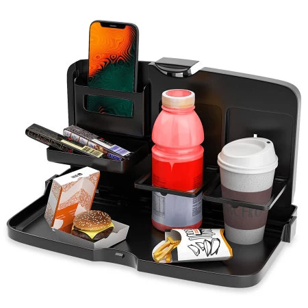 Olixar Headrest Mounted Multifunctional Food & Drink Storage Tray For Cars - Image 6