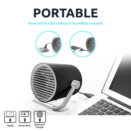 Olixar Portable USB Cooling Desk Fan With Touch Controls - Image 6