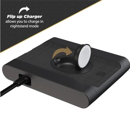 Scosche BaseLynx 10W Wireless Magnetic Apple Watch Charger - Black - Image 6